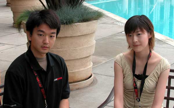 Image 10: The beautiful Mamiko Noto and her interpreter