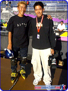 Athlete Eito Yasutoko & AC's Mike Kai